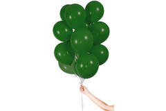 Palloncini verde scuro con nastro 23 cm - 30 pezzi 1