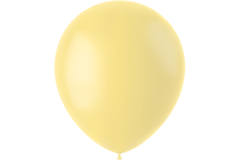 Balloons Powder Yellow Matt 33cm - 10 pieces