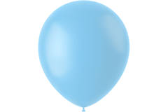 Ballonnen Powder Blue Mat 33cm - 10 stuks