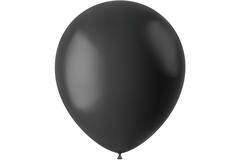 Ballonnen Midnight Black Mat 33cm - 10 stuks