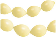 Link Balloons for Garland Powder Yellow Matt 33cm - 8 pieces 1