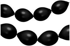 Palloncini per Ghirlanda Midnight Black Matt 33cm - 8 pezzi