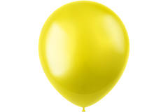 Balloons Radiant Zesty Yellow Metallic 33cm - 50 pieces