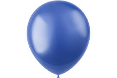 Balloons Radiant Royal Blue Metallic 33cm - 50 pieces