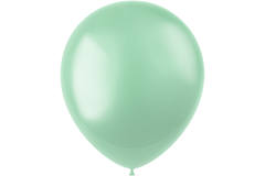 Balloons Radiant Minty Green Metallic 33cm - 50 pieces