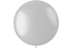 Balon XL Radiant Pearl White Metaliczny - 78 cm