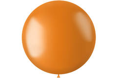 Balon XL Radiant Marigold Orange Metaliczny - 78 cm