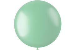 Balon XL Radiant Minty Green Metaliczny - 78 cm