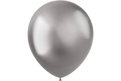 Ballons Intense Silver 33cm - 10 Stück