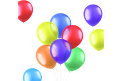 Ballons Translucent Brights 33cm - 10 Stück