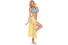 Hawaiian Skirt Yellow - 80 cm
