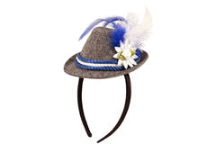 Tiara mini Trilby cappello blu Festa della birra di ottobre 2