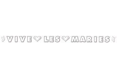Letter Banner 'Vive les Mariés'