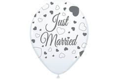 Palloncini matrimonio Just Married - 8 pezzi 1
