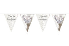 Long live the Bride and Groom Wedding Rings Bunting Garland - 10 m