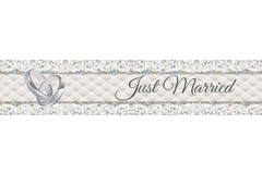 Just Married Foil Banner - 2.5 m