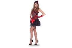 Costume da ballerina sexy del Moulin Rouge L-XL 1