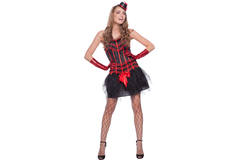 Costume da ballerina sexy del Moulin Rouge L-XL 5