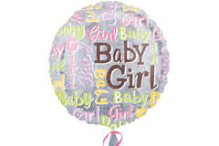 Urodziny Baby Girl Glitter Balloon