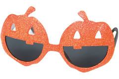Glasses Halloween Pumpkin with Glitter