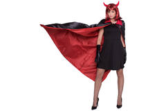 Vampire Cape Halloween Red-Black Reversible