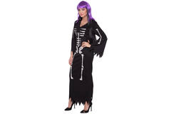 Skeleton Dress Black for Women - Size L-XL 1