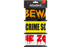 Nastri segnapunti Scena del crimine-Attenzione-Zona zombie - 3 pz