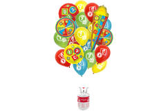 Helium Cilinder BalloonGaz 30 'Schulanfang' met Ballonnen en Lint 1