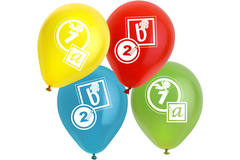 Helium Cilinder BalloonGaz 30 'Schulanfang' met Ballonnen en Lint 5