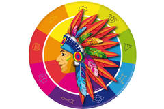 Native American Party Disposable Plates - 8 pieces
