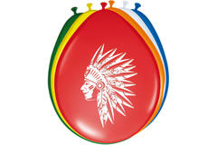 Native American Party Balloons - 8 pieces