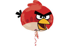 Palloncino foil Angry Birds Uccello rosso - 58x53cm