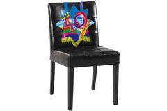 40 urodziny Dekoracje na krzesło Swirls