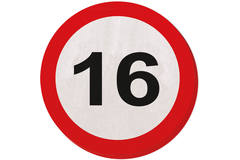 16th Birthday Traffic Sign Napkins - 20 pieces