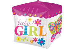 Cubez Baby Girl Foil Balloon - 38cm