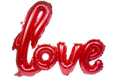 Balon foliowy 'Love' Czerwony - 70 x 60 cm 1