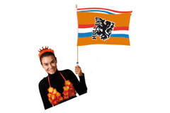 Bandiera altalena leone arancione - 30x40cm