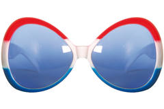 Okulary czerwono-biało-niebieskie 1