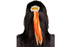 Molletta per capelli arancione con corona 3