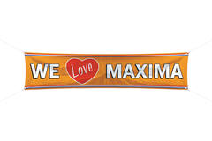 Banner We Love Maxima 180x40cm 1