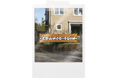 Spruchband Orange Garten - 180x40 cm 2