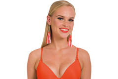 Orange Earrings 1