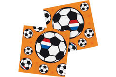 Servetten Voetbal Holland 33x33cm - 20 stuks 1