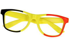 Glasses Belgium Black-Yellow-Red - 3 pieces 3