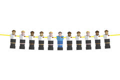 Paper Garland Table Football Players - 6 m