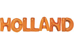 Foil Balloons 'Holland' Orange 36cm - 7 pieces