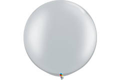 Zilveren Parel Ballonnen 90cm - 2 stuks 1