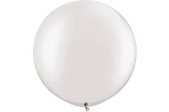 Weiße Ballons Pearl White 90cm - 2 Stück 1