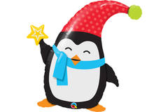 Palloncino foil pinguino natalizio - 88 cm