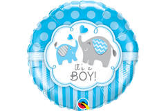 Palloncino foil blu bambino nascita 'It's A Boy!' - 45 cm